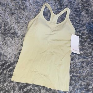 Dew green shelf bra tank